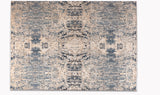 contemporary blue and brown rug full size view