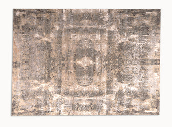 modern brown and grey rug for living room, full size view