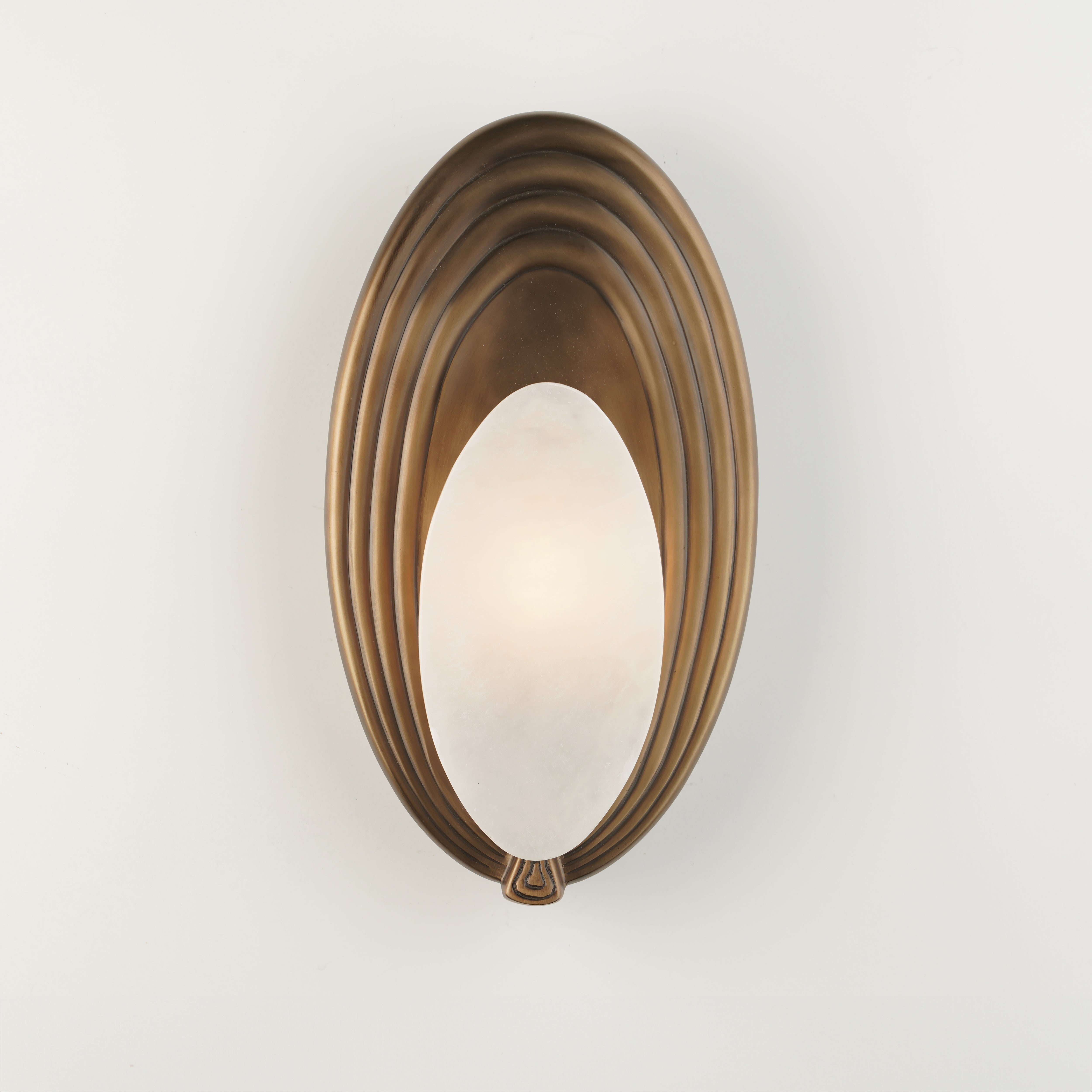 HaloBeam Wall Sconce (Antique Brass Finish) - Hues & Havens