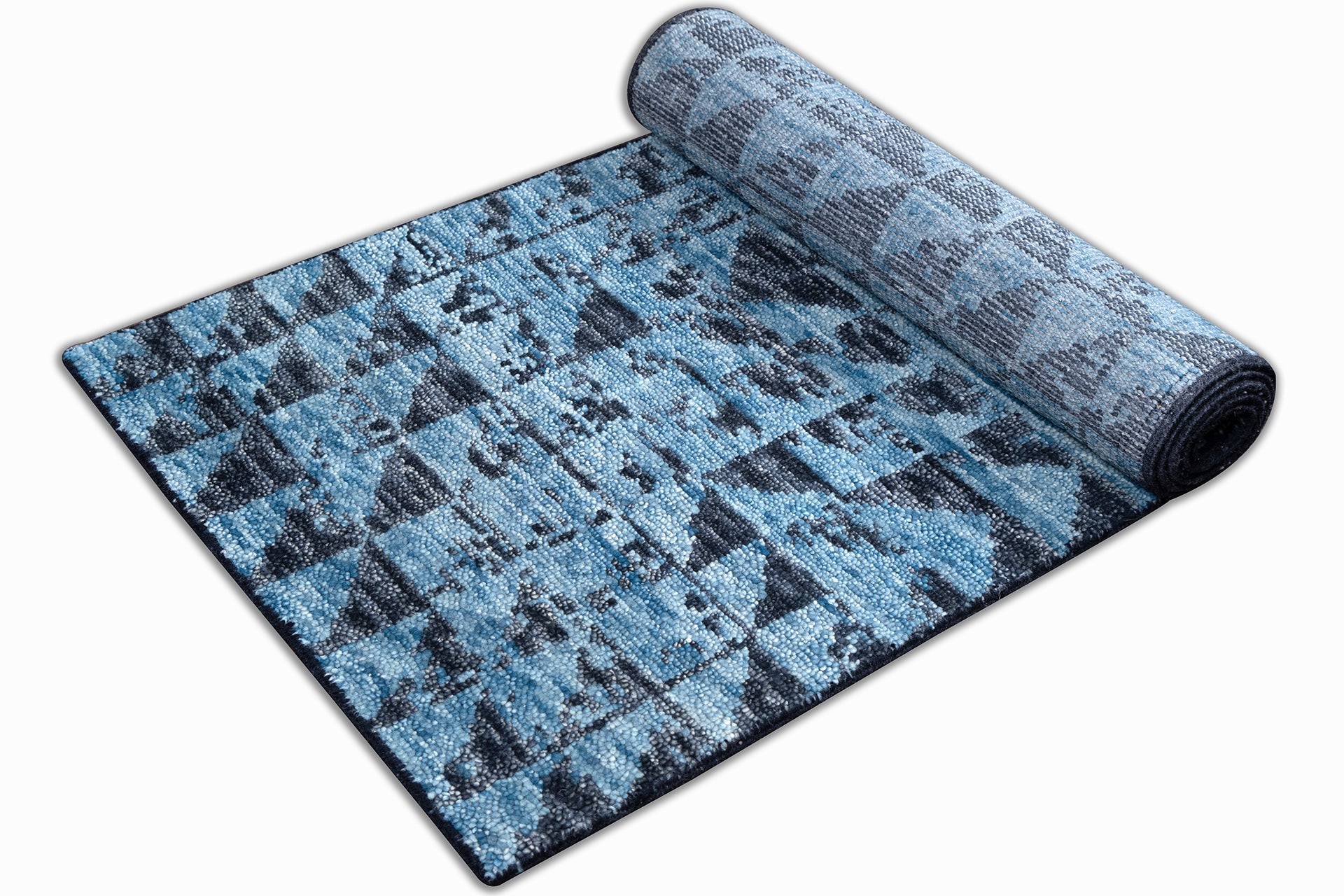 Inkblot Runner Hand Knotted Rug