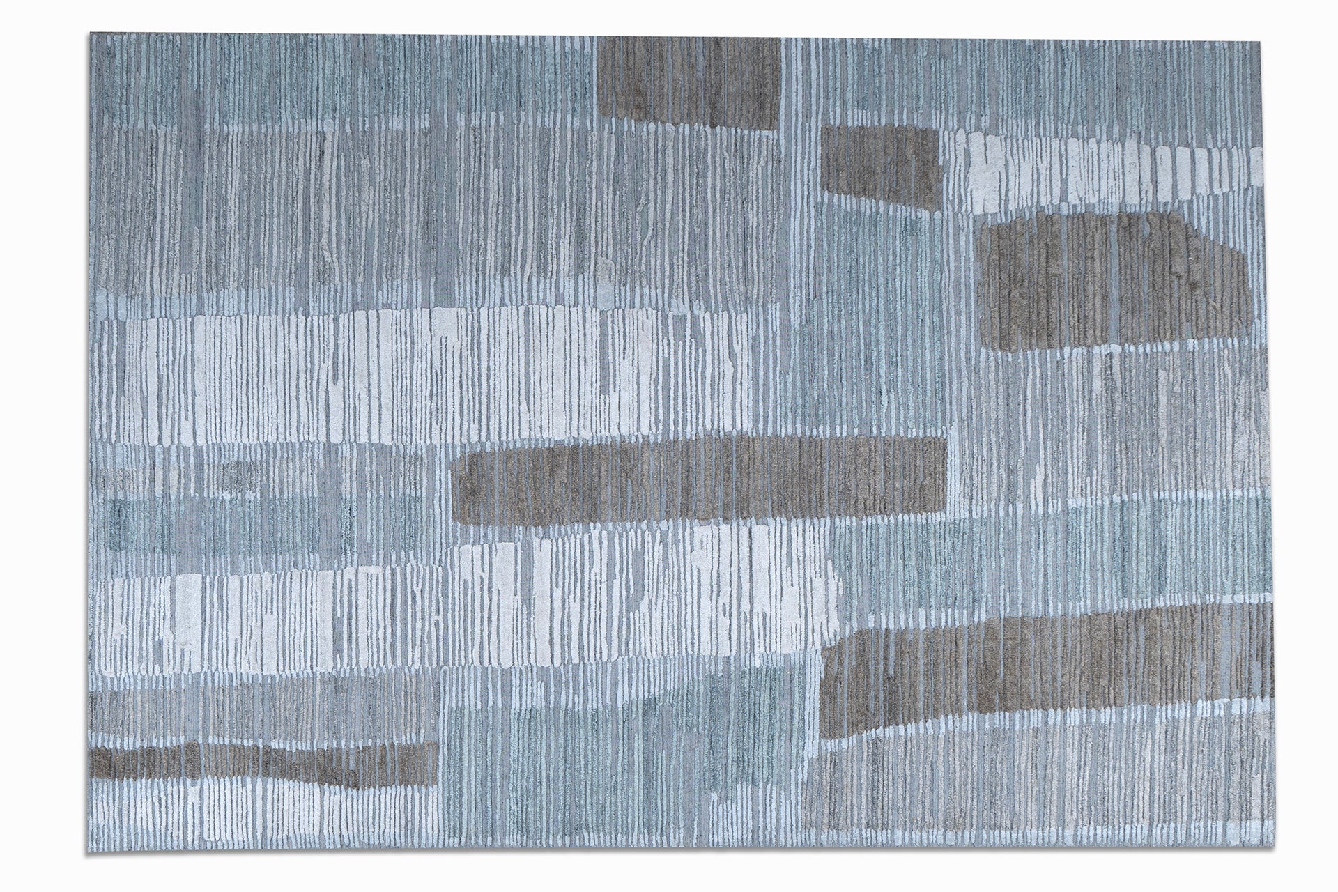 flatweave blue and brown area rug