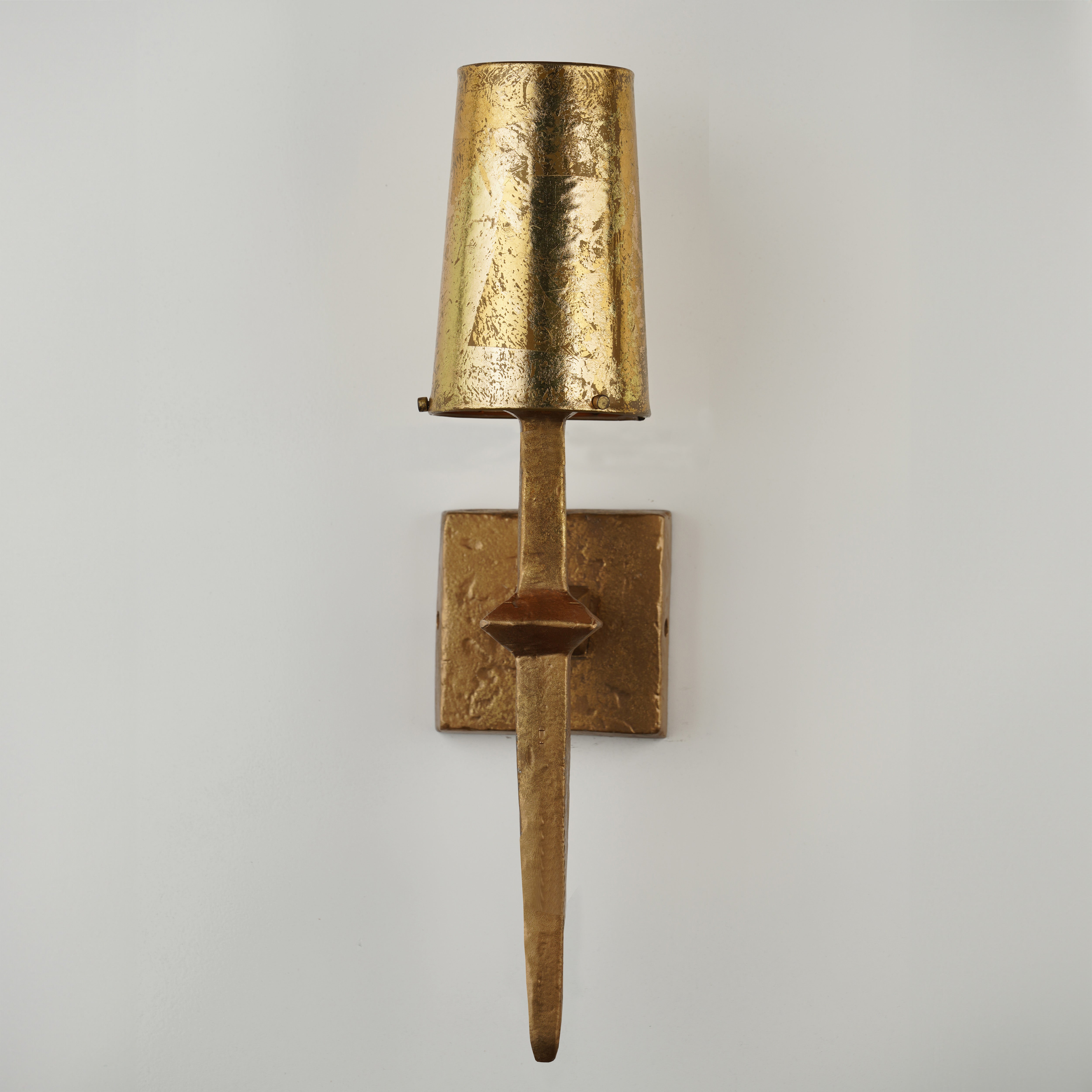 Alexander Wall Sconce (Distressed Gold) - Hues & Havens