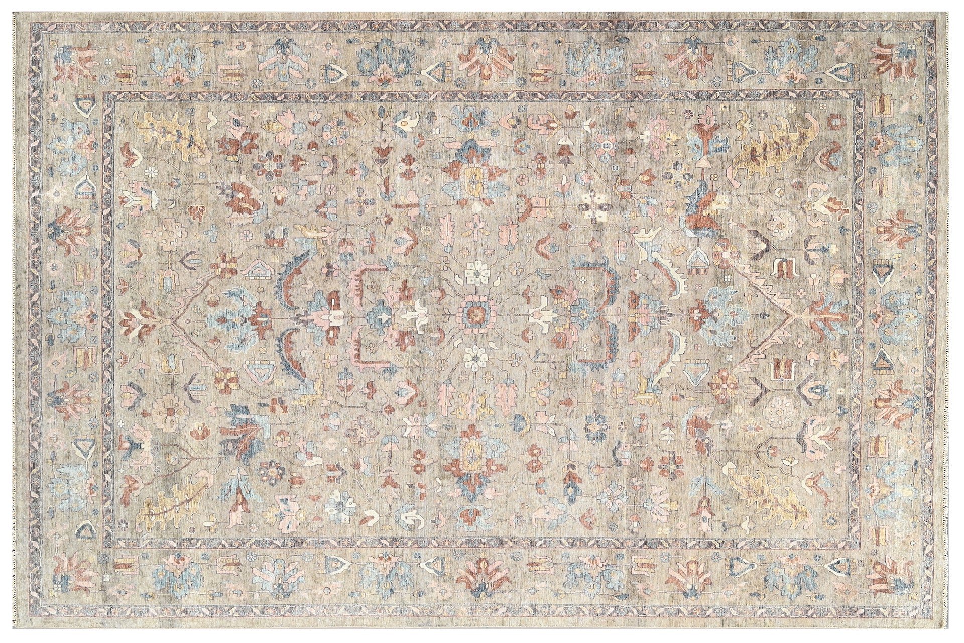 Pristine Hand Knotted Area Rug