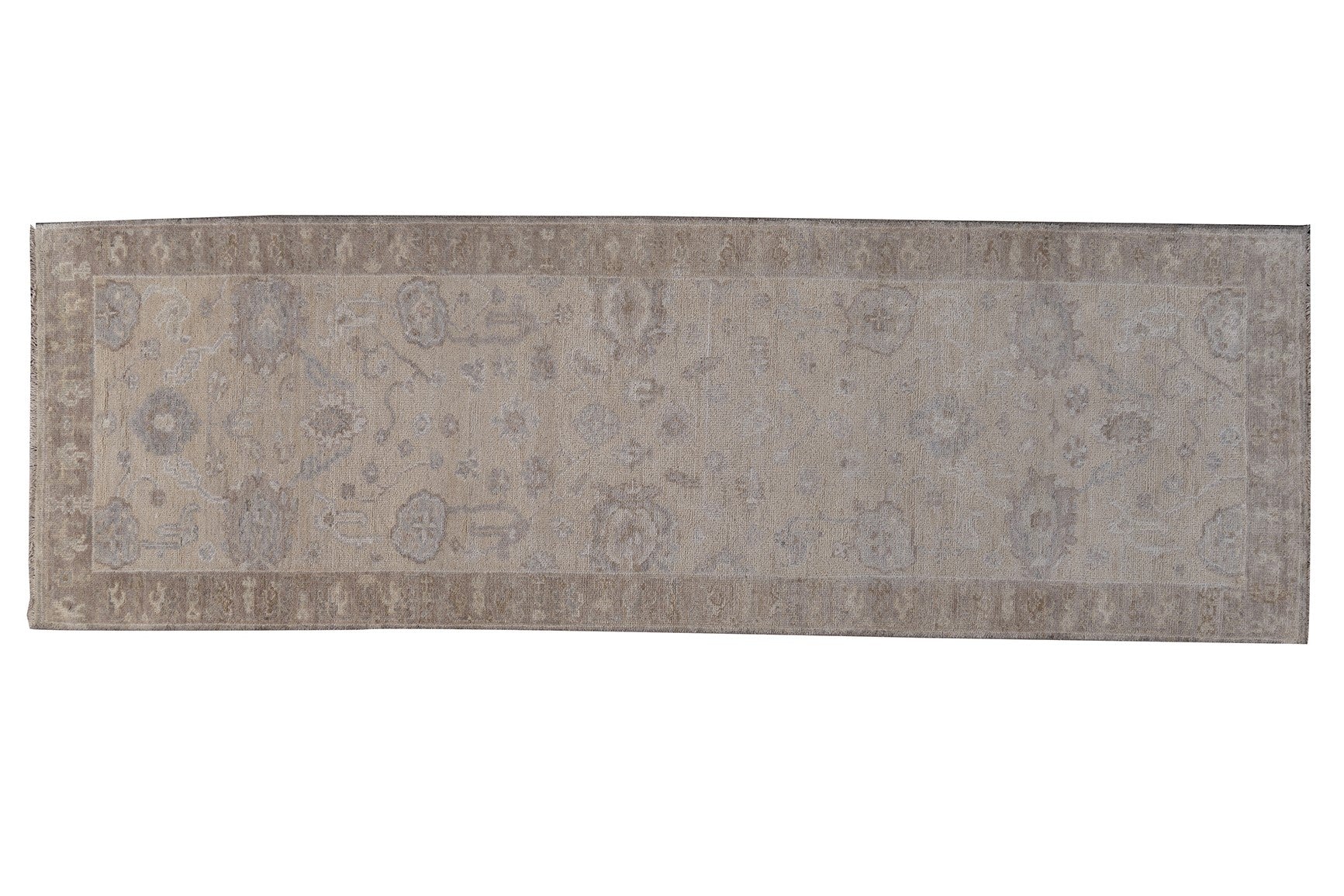 Emblem Hand Knotted Runner Rug