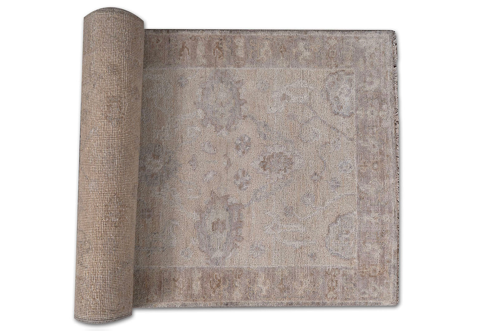 Emblem Hand Knotted Runner Rug